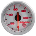 thumbnail image 2 of AutoMeter 9152-UL AirDrive Oil Pressure Gauge; 2-1/16 in.; Silver Dial Face; User Selectable LED; Electric Air-Core; 0-100 PSI; Works w/Most OBDII Vehicles;, 2 of 7