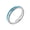 Silver, variant on Men's 4mm Tungsten Steel Classic Dome Thin Stackable Synthetic Turquoise Gemstone Inlay Pinky Ring Wedding Band Matching Set Silver Size 8