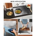 thumbnail image 5 of Large Induction Cooktop Protector Mat Black Grey Ombre Stove Top Covers for Electric Stove, Coastal Beach Modern Abstract Art Decorative Stove Burner Cover Mats, Glass Top Stove Cover, 5 of 7