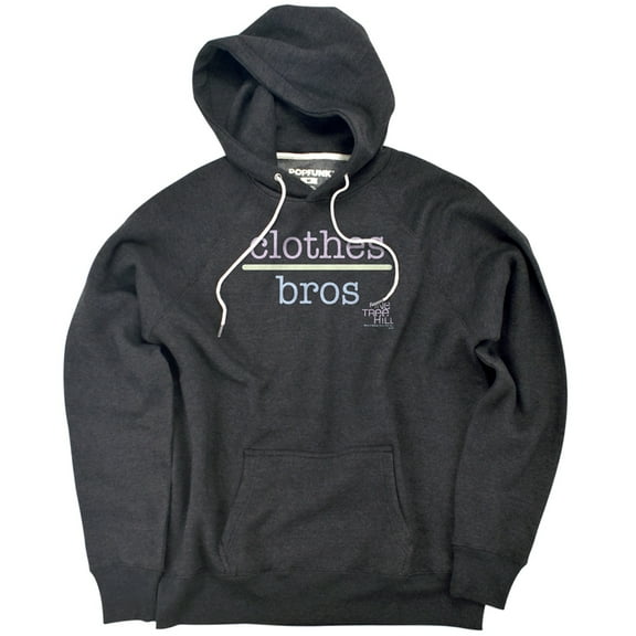 One Tree Hill Clothes Over Bros 2 Unisex Adult Slim Fit Pull-Over Heather Hoodie, Charcoal, Small