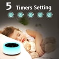 thumbnail image 4 of Sound Machine and White Noise with 30 Soothing Sounds 12 Colors Baby Night Light Memory Function (Black), 4 of 5