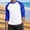 Blue1, variant on Men's 3/4 Sleeve Baseball Raglan T-Shirt Casual Sports Jersey Tee Plus Size S-5XL