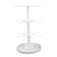 thumbnail image 3 of Exhibidor de llaveros, organizador de joyas, soporte multifuncional giratorio de 360 degree para joyas, soporte para collares con colgantes y colgantes. Blanco de 3 niveles, 3 of 8