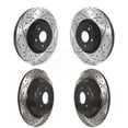 thumbnail image 1 of DS-One Front Rear Coated Drilled Slotted Disc Brake Rotors Kit for Car Lincoln MKC KD-100372, 1 of 11