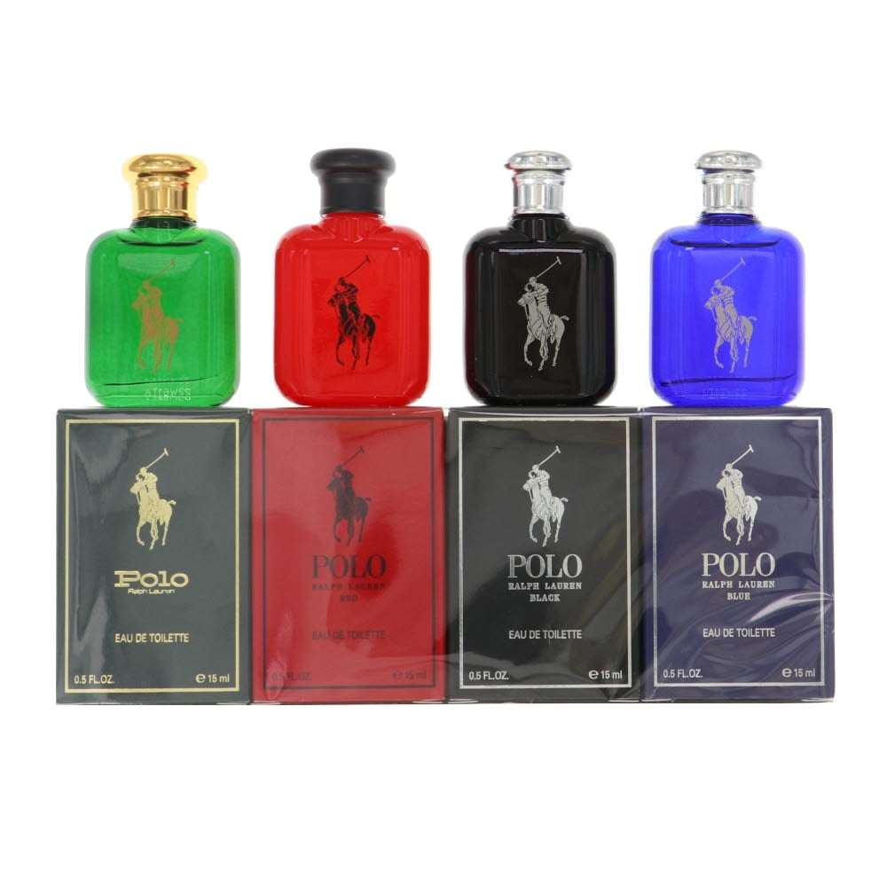 Ralph Lauren Polo Mini Cologne Variety Gift Set for Men 4 Pieces Walmart