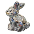 thumbnail image 1 of Birthday Party Decorations Reflector Ornament Bunny Statue With Mirrored Glass Surface 10 in Height For Weddings And Stage Events, 1 of 8