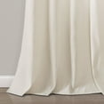 thumbnail image 4 of Farmhouse Faux Linen Colorblock Pleated Window Curtain Panels Linen 40X84 Set, 4 of 11