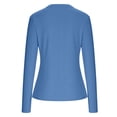 thumbnail image 7 of hoksml Women's UPF 50+ Sun Protection Long Sleeve Workout Shirt with Thumbholes, Athletic Rash Guard Top for Running Hiking Beach, 7 of 7