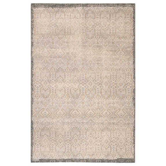 Hand-Knotted Tribal Area Rug in Gray and Gold (14 ft. L x 10 ft. W)