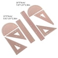 thumbnail image 5 of Plastic Math Drawing Rulers Tool Set with Square Straight Ruler Math Protractor, 5 of 10