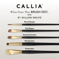 thumbnail image 4 of Willow Wolfe Callia Artist Dodo Drybrush Brush-1/2", 4 of 6
