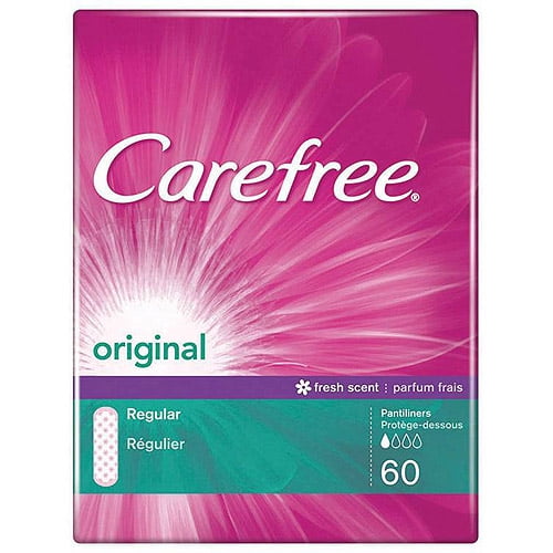 Carefree Original Scented Medium Protection Pantiliners, 60 ct