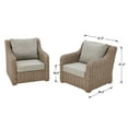 Better Homes & Gardens Bellamy 2Pack Outdoor Club Lounge Chairs Gray