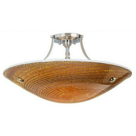 

Stone Lighting - Neptune Grande - Three Light Medium Base Semi-Flush Mount Satin