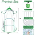 thumbnail image 2 of Mini Couverture de Serre pour Plate-Bande Surélevée Rond, Petite Couverture de Jardinière en PVC Imperméable avec Porte Couverture en Plastique pour Maison Verte d'Hiver Protection contre le Gel des Animaux, 1.9 X 2.8 Pieds, 2 of 7
