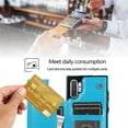 thumbnail image 4 of Design for Samsung Galaxy Note 10 Plus/10+ Wallet Case,PU Leather Phone Cases with Screen Protector Card Holder,Stand Shockproof Flip Protective Cover for Women Men Girls 6.8 inch Blue, 4 of 11
