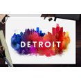 thumbnail image 3 of Detroit, Michigan, Skyline Abstract (12x18 Wall Art Poster, Room Decor), 3 of 3