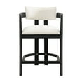 thumbnail image 3 of GDF Studio Morden Counter Stool Set with Curved Wood Backrest, Set of 2, Black, 3 of 8