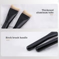 thumbnail image 4 of Ultra Thin Crescent Foundation Brush Lightweight Face Contour Brush Black Handle Contour Brush Mixed Foundation Cream Tool, 4 of 8