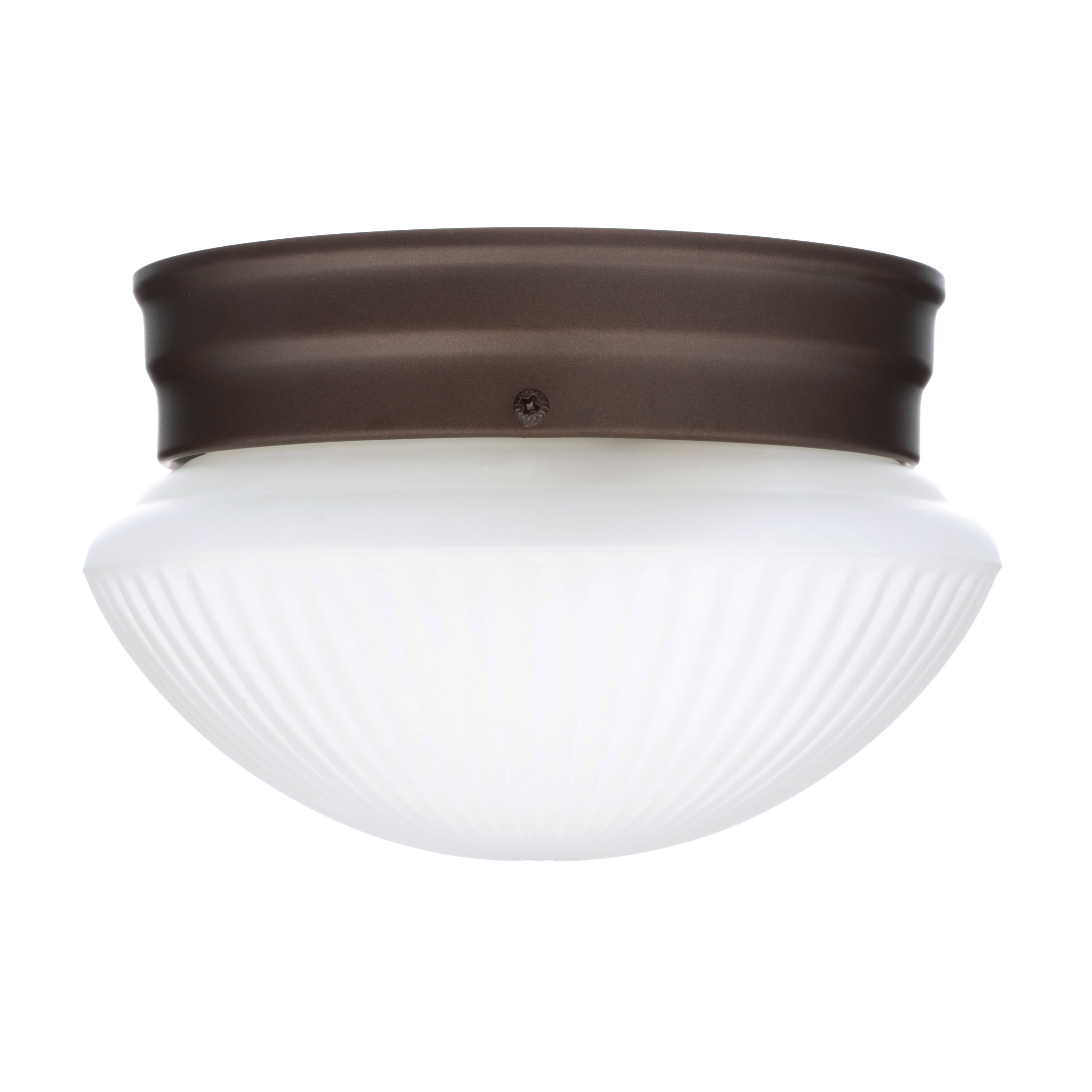 BILTMORE 5.5 In White LED Disc Flush Mount Light Fixture 