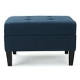 thumbnail image 1 of Christopher Knight Home Ottoman Zahra, Bleu Foncé, 1 of 2