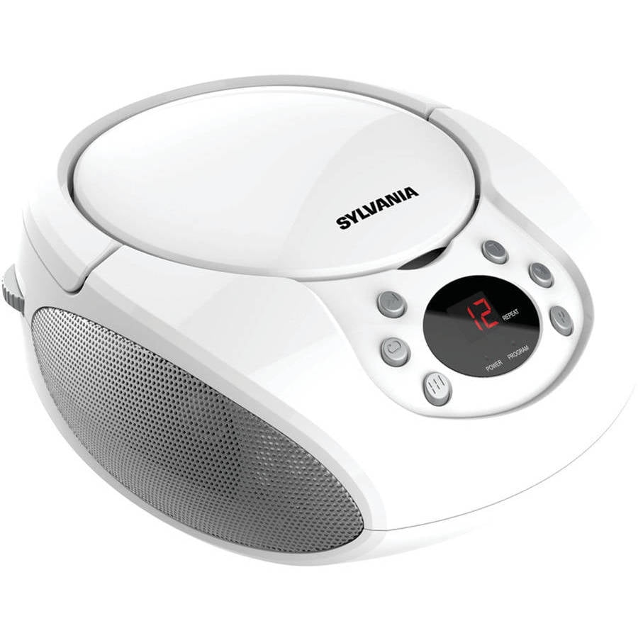 white portable cd player with speakers white portable cd player with speakers