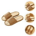 thumbnail image 6 of CATIEBYE 1Pair Natural Rattan Slippers with PVC Material for Home and Beach, 6 of 6