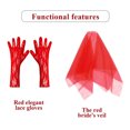 thumbnail image 5 of Red Costume for Girls Halloween Costumes ghost red bride dress Up Kids Christmas Party Cosplay 3-14Y, 5 of 6