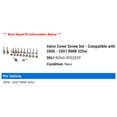 thumbnail image 2 of Valve Cover Screw Set - Compatible with 2006 - 2007 BMW 525xi, 2 of 2
