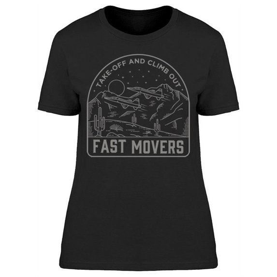 Fighter Plane Line Fast Movers T-Shirt Women -Image by Shutterstock, Female Medium