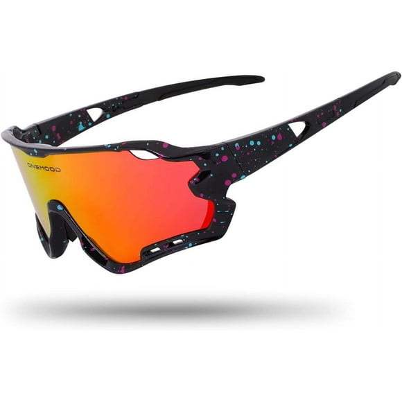 Polarized Cycling Sunglasses for Men Women, UV400 Sports Glasses for Youth, Windproof Goggles for Baseball Golf