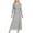 Gray##1, variant on jsaierl Women Two-Piece Casual Solid Sleeveles Chiffon Dress Half Sleeve Lace Cardigan Set