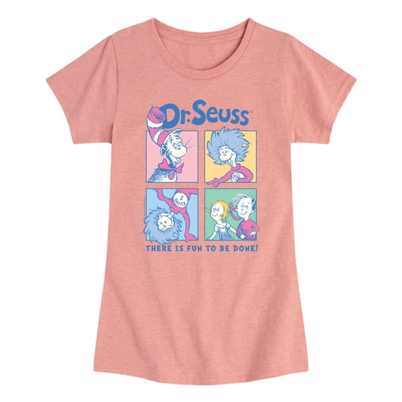 The Cat in the Hat - There is Fun to be Done! - Youth Girls Fitted Short Sleeve T-Shirt