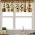 thumbnail image 4 of Ambesonne Botanical Valance & Curtain 3 Pcs Set, Boho Earthy Colors Garden, 55"x30", Eggshell Rust and Sepia, 4 of 7