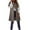 Khaki, variant on PMVFHDE Coats for Women Winter Solid Color Daily Casual Loose Long Length Lightweight Warm Vest Jacket Khaki,XS
