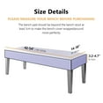 thumbnail image 3 of Bench Cover Dining Room Accessories Covers for Office Bedroom Bar , Taupe, 3 of 8