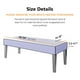 thumbnail image 3 of Funda de banco elástica para silla de comedor, decoración del prueba Gris Zulema funda para banco, 3 of 8