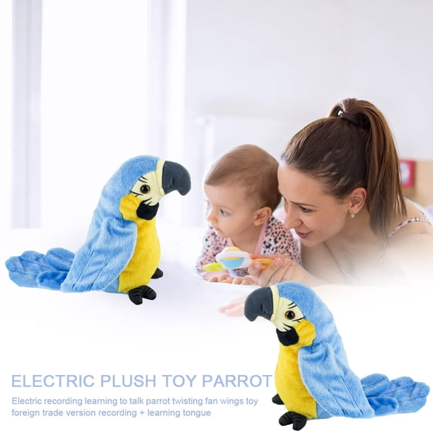 Juguete de Loro Parlante Eléctrico de Peluche Ehuebsd