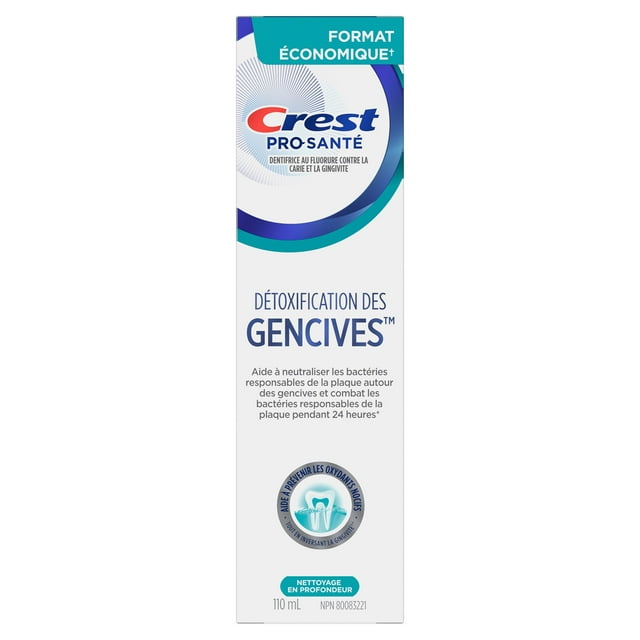 Dentifrice Crest Gum Detoxify Nettoyage en profondeur