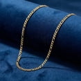 thumbnail image 6 of Pompeii 14k Yellow Gold-filled Solid Figaro Link Chain Necklace (,), 6 of 7