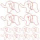 thumbnail image 1 of 20 clips de papel con forma de elefante para material de oficina y escolar, clips metálicos grandes de colores para papel, accesorios decorativos de escritorio, 1 of 7