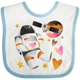 thumbnail image 3 of Inktastic Astronaut Valentine Outer Space Hearts Boys or Girls Baby Bib, 3 of 4