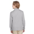 thumbnail image 3 of Team 365 Youth Zone Sonic Heather Performance Quarter-Zip - TT31HY, 3 of 4
