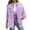 Purple, variant on Women's Oversized Distressed Denim Jacket, Long Sleeve Ripped Jean Jacket, Casual Button Up Shacket, Fall Layering Piece, Trendy Outerwear JN L