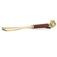 thumbnail image 6 of MEGICOT Long Handle Lion Head Shoe Horn, 22.8" /19.3" /12.6" Wooden Metal Shoe horn Shoe Helper, 6 of 7