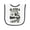 White and Black, variant on Inktastic Alaska Travel Adventure Baby Terry Cloth Bib