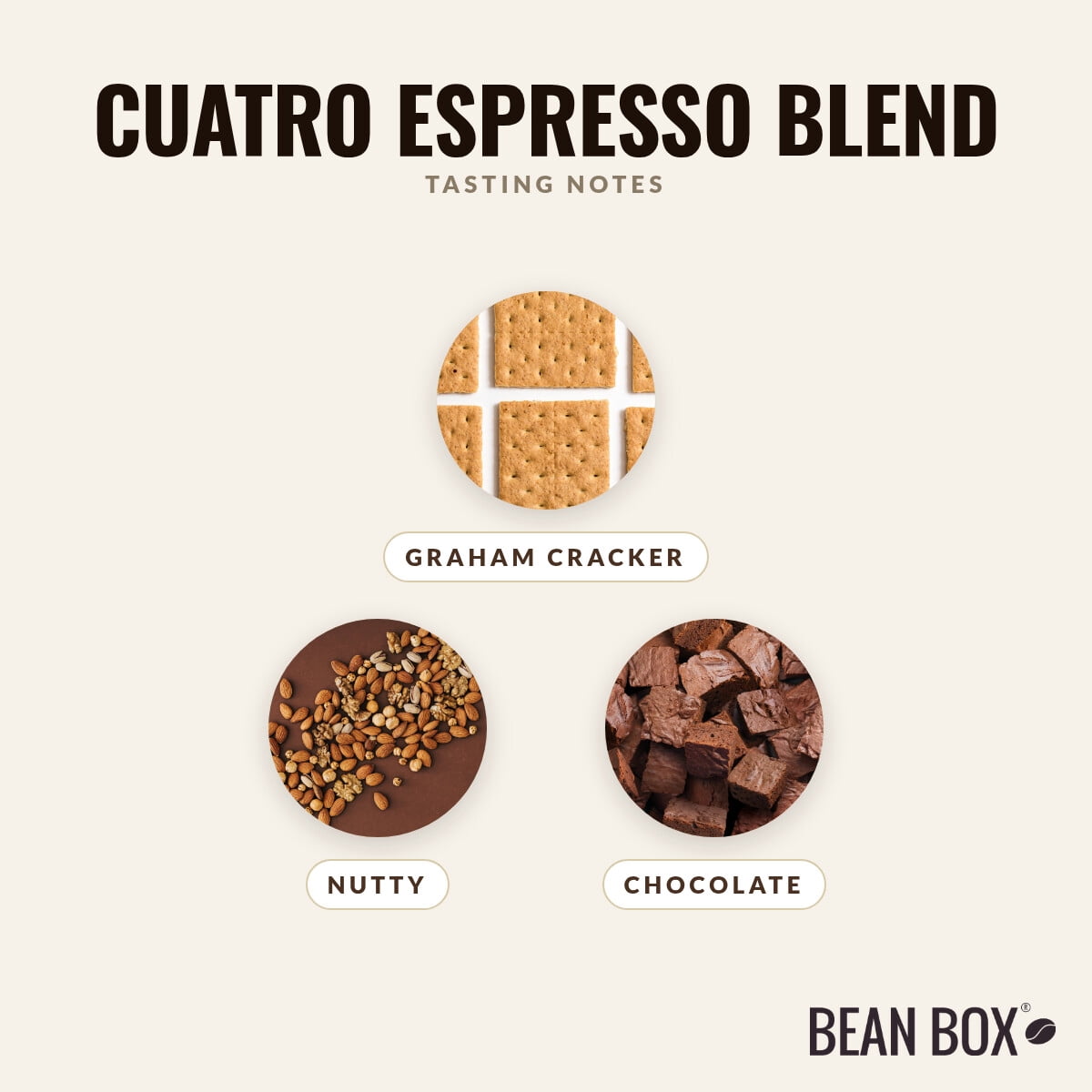 Cuatro Espresso Blend - Roasted by Zoka Coffee - Whole Bean Coffee - 2lb Bag