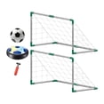 thumbnail image 1 of Porterías de fútbol para niños, regalo de cumpleaños, 19,69 x 11,81 x 20,47 pulgadas, 2 piezas Con luz y música, 1 of 9