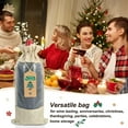 thumbnail image 2 of Burlap Christmas Wine Bottle Bags, 12 Pcs Wine Gift Bags with Tags & Strings Drawstring Bottle Bag with Sheer Window for Wedding Christmas Birthday Party Favors (13.8 X 6.3 Inches), 2 of 8