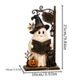 thumbnail image 2 of Layered Halloween Haunted House & Character Figurine Collection, Lighted Halloween Village Scene Decoration with Ghost Pumpkin Witch LED Lights, Tabletop Home Decor for Mantel Shelf Party Display, 2 of 6